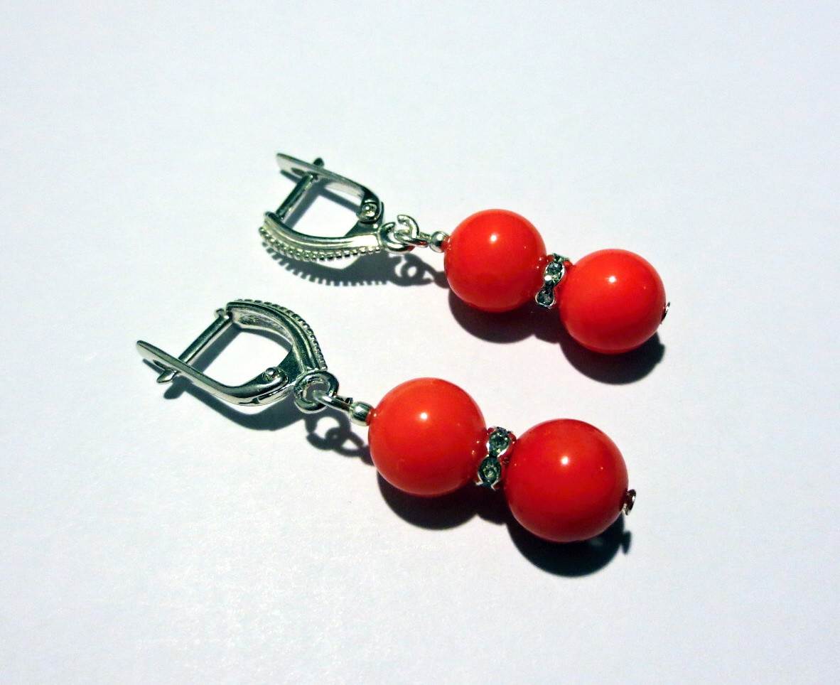 Коралові сережки