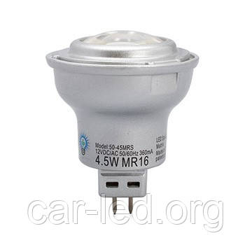 LED лампа MR16 (GU5.3) 4,5W (270 Lm) нейтрально-білий 4000K 12V AC/DC Viribright (Вирибрайт)