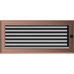 Решітка для каміна оскар мідний, оскар золото 17х37 см із жалюзі, фото 1