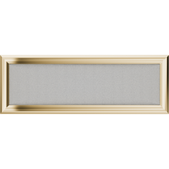 Решітка для каміна оскар мідний, оскар золото 17х49 см без жалюзі, фото 1