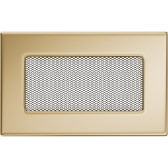 Решітка для каміна позолочена 11х24 см, фото 1