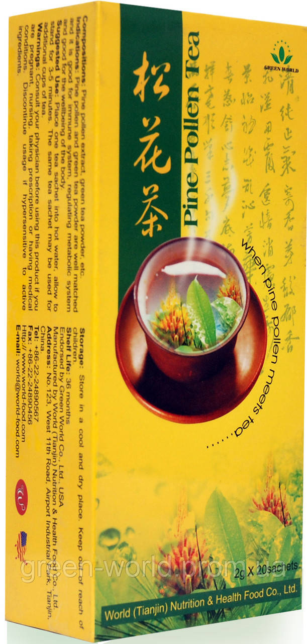 Чай с пыльцой сосны Сун Хуа - фото 1 - id-p38624831