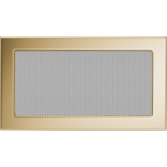 Решітка для каміна позолочена 17х37 см без жалюзі, фото 1