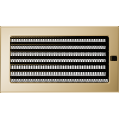 Решітка для каміна позолочена 17х30 см із жалюзі, фото 1