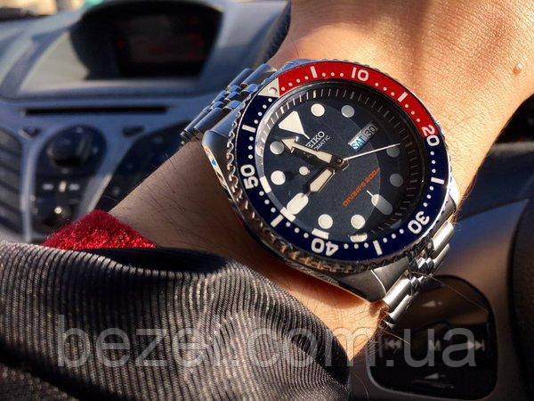 Мужские механические часы Seiko SKX009K2 Pepsi Сейко часы механические с автозаводом - фото 6 - id-p562255925