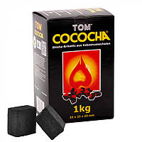 Вугілля для кальяну Tom Cococha Yellow, 1 кг