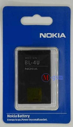 Акумулятор Nokia BL-4U для Nokia 206, 311, 5730 (1000 mA/год) ААА клас, фото 2