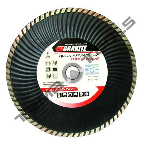 Диск алмазный Granite Turbo Wave 230 х 22.2 - фото 1 - id-p544332982