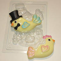 Пластикова форма для мила Пташки-молодята