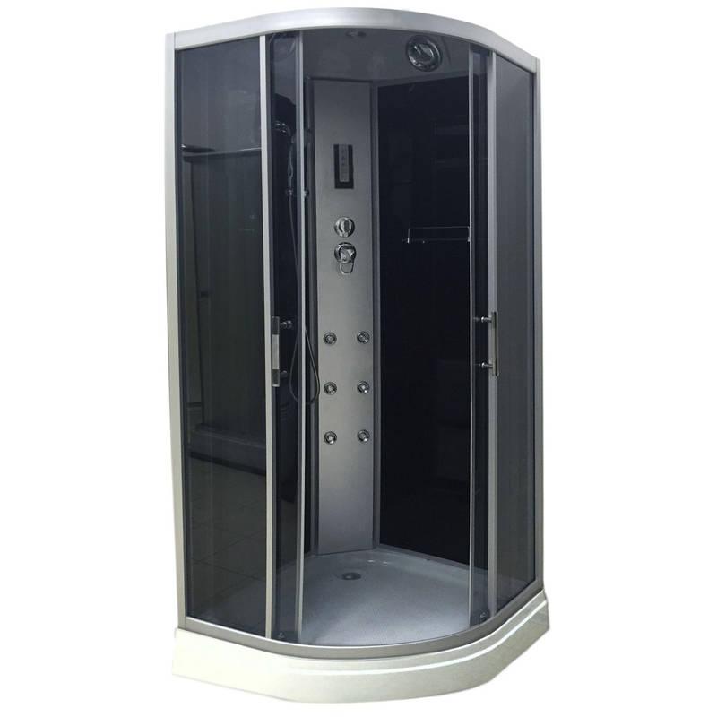 Гідромасажний бокс Atlantis AKL 100P-T (Grey) 100х100, фото 1