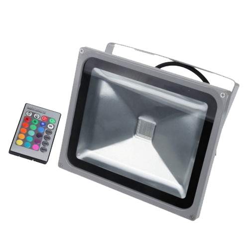 Прожектор светодиодный RGB 30Вт с пультом акция