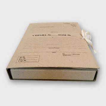 Папка А4 на зав'язках. Висота корінця 40 мм