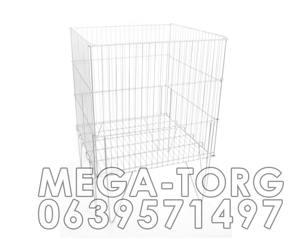 Кошик розпродажний, складаний 60Х60 см, колір білий