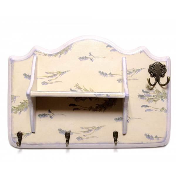 Ключниця вішалка Лаванда з полицею, фото 1