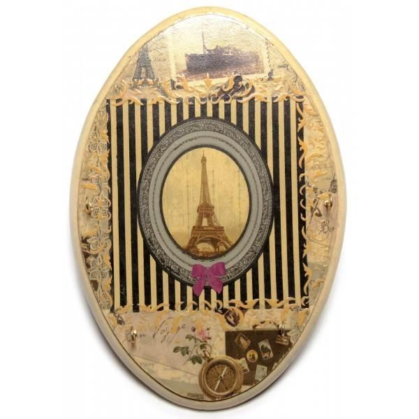 Ключниця вішалка дерев'яна Париж, фото 1