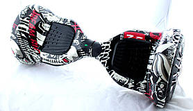 Гироборд 10" BT HD білий\чорний\графіті (АКБ Samsung)