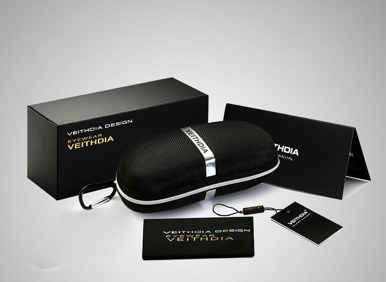 Очки поляризационные Veithdia 6108 Black солнцезащитные + футляр - фото 3 - id-p713860458