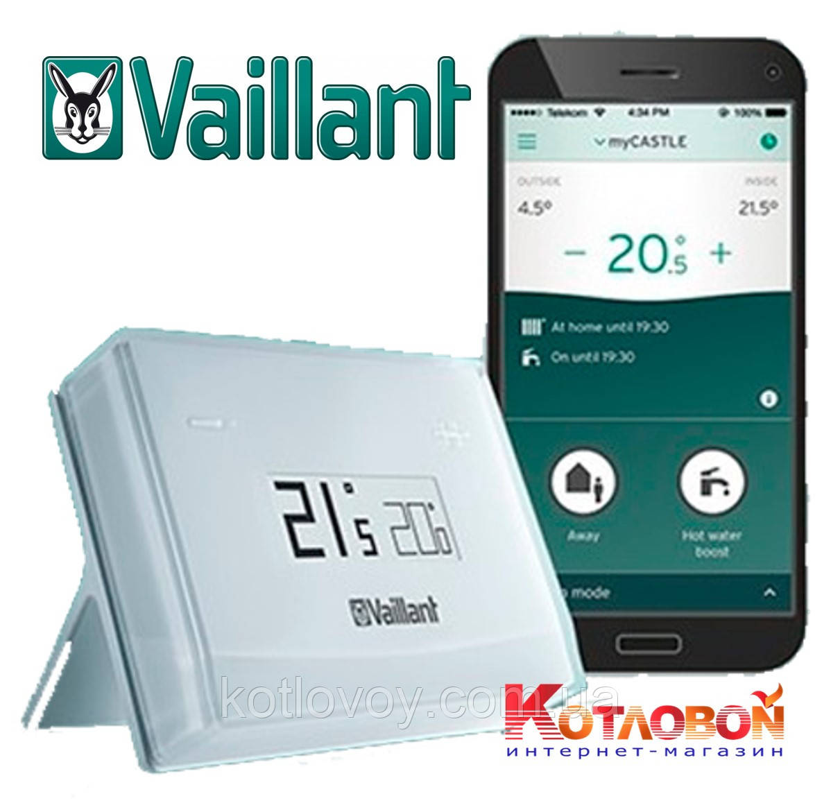 Регулятор для котлів із шиною eBus Vaillant Wi-Fi eRELAX