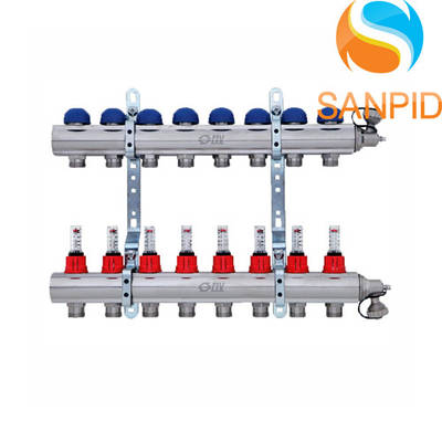 Колектор з витратомірами FIV 8 виходів х 1"