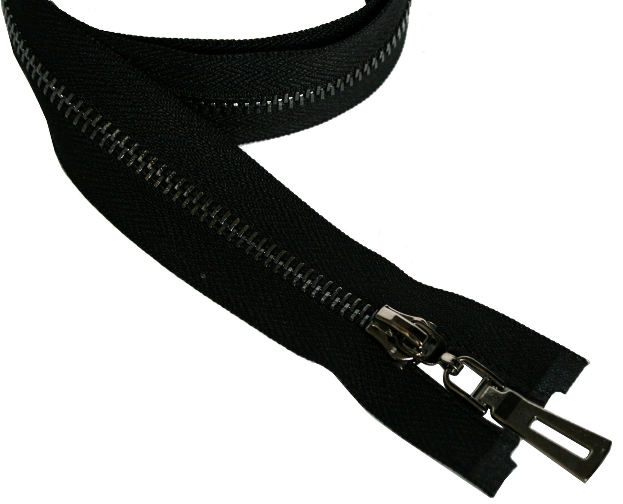 Застібка-блискавка метал нікель темний No5 80 см (10 шт./пач.), фото 1