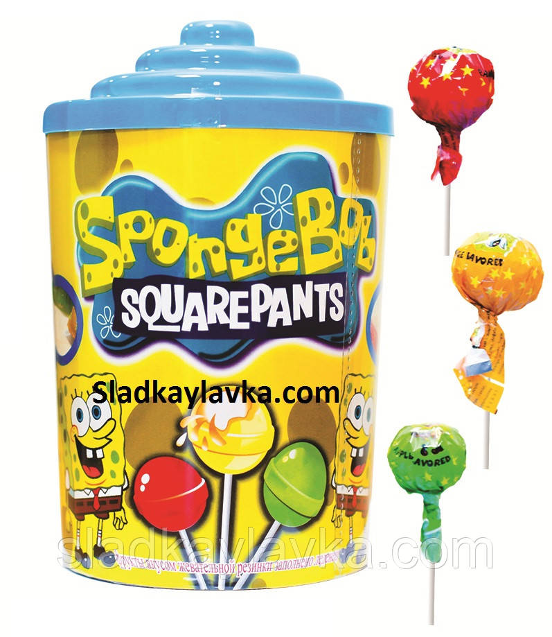 Льодяник на паличці Sponge Bob 100 шт (Saturn)