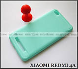 Чохол бампер для Xiaomi Redmi 4A бірюзовий, протиударний TPU чохол, фото 2