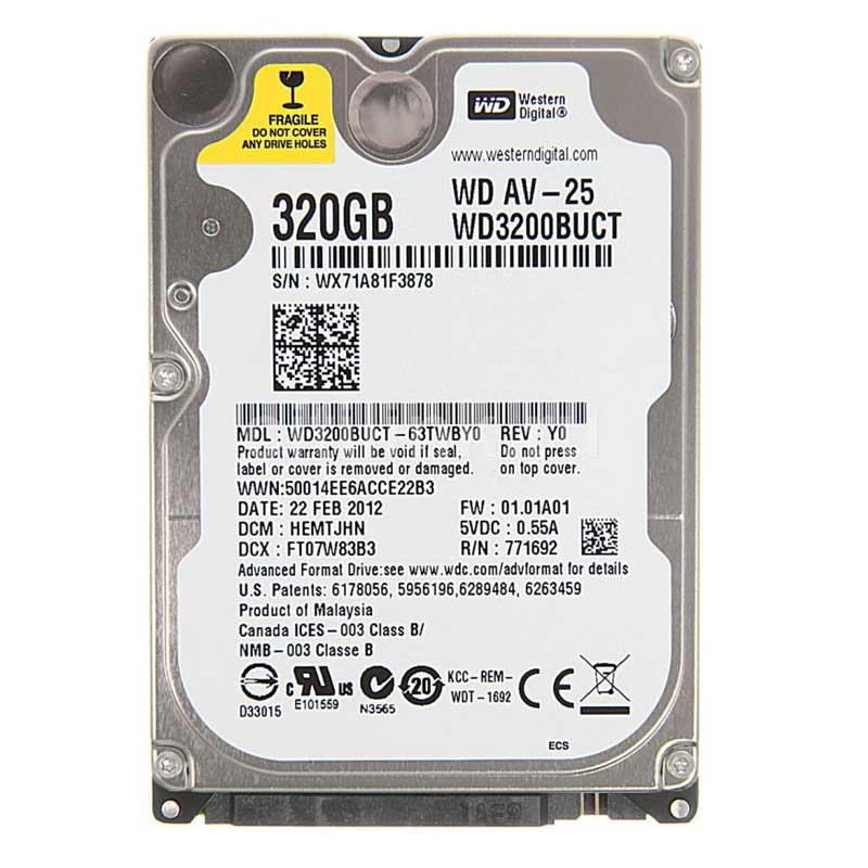 Винчестер 320GB Western Digital WD3200BUCT SATA III, 5400rpm,16MB, 2,5" - фото 1 - id-p562678857