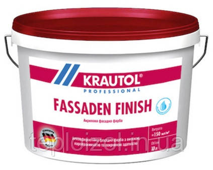 Фарба акрилова KRAUTOL FASSADEN FINISH фасадна, 10 л