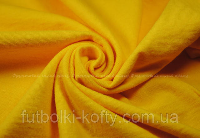 Солнечно-жёлтая детская мягкая футболка для мальчиков