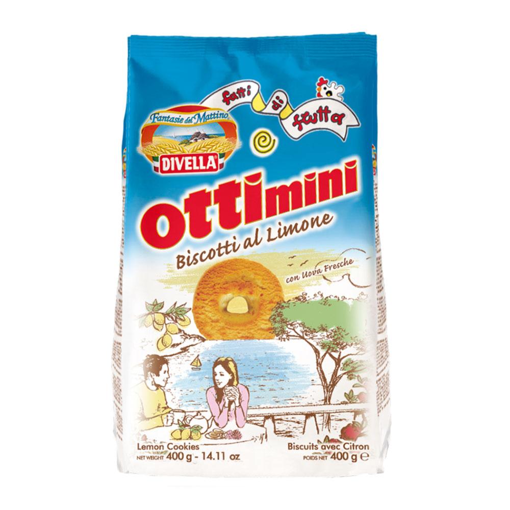 Печиво Divella Ottimini al Limone з лимоном, 400 г