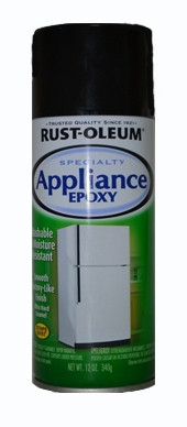 Емаль для побутової техніки чорна, аерозоль, фото 1