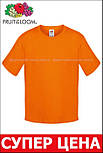 Оранжева футболка дитяча м'яка унісекс Sofspun Fruit of the Loom, фото 6