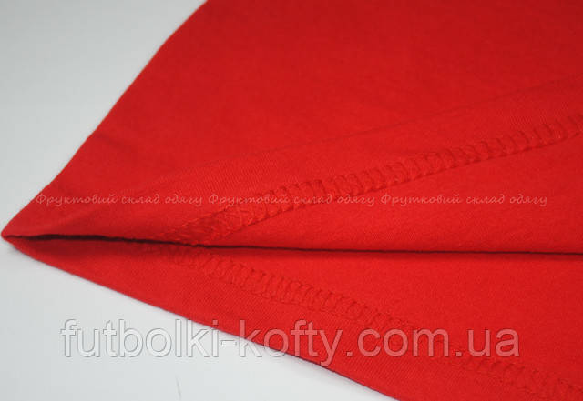 Красная детская мягкая футболка для мальчиков