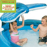 Дитячий надувний басейн Intex 57435 з душем "Кит", 208 л, 3,06 кг (208х163х99 см), фото 3