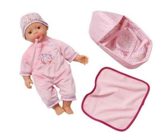 Пупс Baby Born Zapf Creation 820322, переноска, ковдра та соска