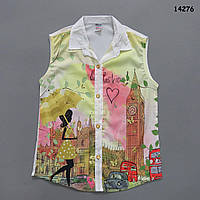 Шифонова блузка для дівчинки. 6-7 років