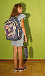 Рюкзак шкільний для ДІВЧАТОК, GB1769P, джинсова тканина, розмір - 18" 44х27х13(см) + великий пенал, фото 4