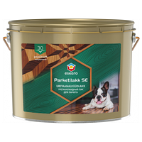 Лак напівматовий для дерев'яних та бетонних підлог Ескаро Паркет Лак 30 алкідно-уретанове відро 10 літрів