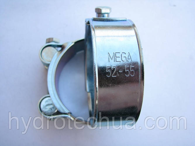 Хомут 52-55 W1 силовий HYDRO TECH сталевий оцинкований