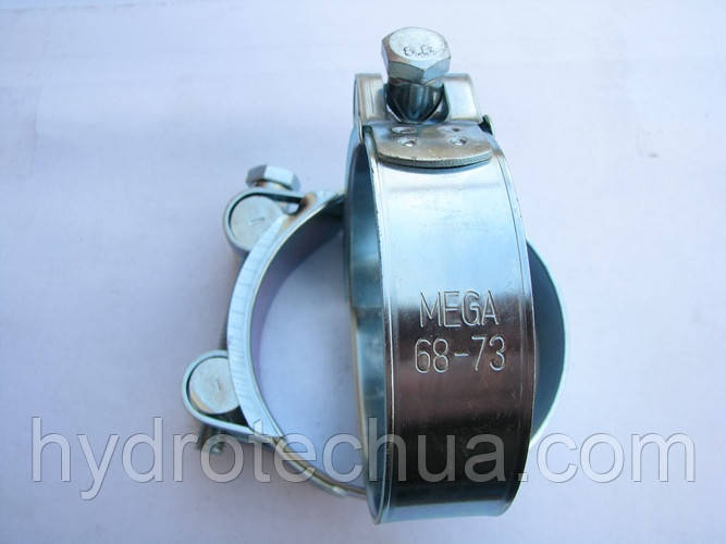 Хомут 68-73 W1 силовий HYDRO TECH сталевий оцинкований