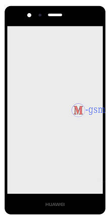 Корпусне скло на Huawei P9 чорне, фото 1