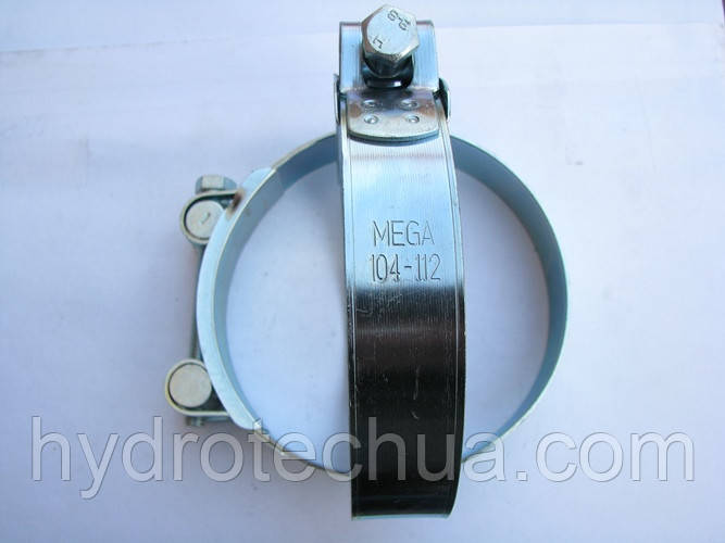 Хомут 104-112 W1 силовий HYDRO TECH сталевий оцинкований