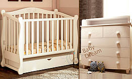 Дитяче ліжечко Prestige 8 з пеленальним комодом Luxuri Baby Dream