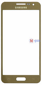 Корпусне скло на Samsung A300F, A300FU, A300H золотисте