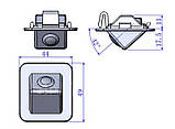 Камера заднього огляду Elantra New. Штатна камера заднього огляду HYUNDAI Elantra NEW CCD, фото 2