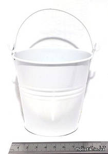 Відерце декоративне 9,5 см. біле