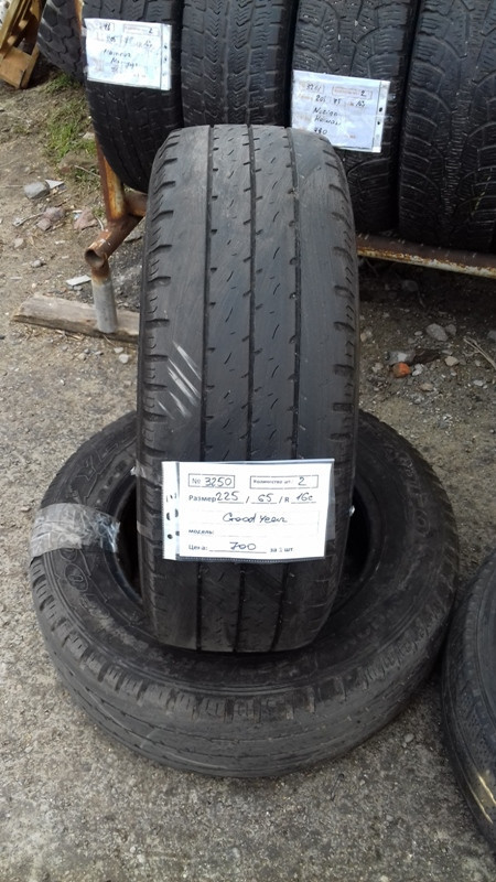 Шины б.у. 225.65.r16с Goodyear Cargo Marathon Гудиер. Резина бу для микроавтобусов. Автошина усиленная. Цешка Шины б.у. 225.65.r16с Goodyear Cargo Marathon Гудиер. Резина бу для микроавтобусов. Автошина усиленная. Цешка