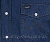 Сорочка джинсова Wrangler Work Western - Indigo Denim, фото 3