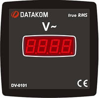 DATAKOM DV-0101 Вольтметр, 1 фаза, 72x72mm