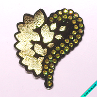 Термопатчи для бізнесу на півчобітки Серце [Свій розмір і матеріали в асортименті]